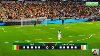 Mali vs Cote dIvoire  Penalty Shootout 2024  African Cup of Nations 2023 AFCON  eFootball PES [upl. by Eniamirt]