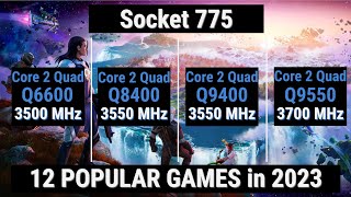 Core 2 Quad Q8400 vs Q6600 vs Q9400 vs Q9550  Socket 775 CPUs in 2023 55 [upl. by Alegnad]