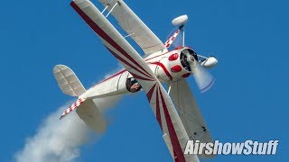 David Martin  Bücker Jungmeister Aerobatics  EAA AirVenture Oshkosh 2017 [upl. by Anaujait]