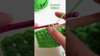 LEFT HANDED Crochet Stitch Tutorial Crunch Stitch crochet shortscrochet crochettutorial [upl. by Pavlov566]