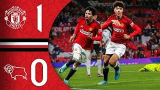 Young Reds Into Next Round 💪  Man Utd 10 Derby  FA Youth Cup Highlights [upl. by Amaris83]