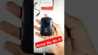 Airtel My Wifi Unboxing Review airtelmywifi shortsfeed shorts shortvideo shortviral youtube [upl. by Ahsimin]