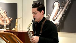 Kenta Igarashi plays P Maurices Tableaux de Provence with a gravired saxophone [upl. by Ange]