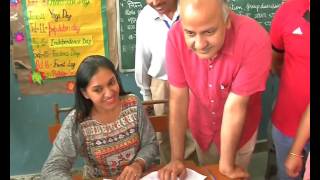 MegaPTMInDelhi Education Minister Manish Sisodia In Action [upl. by Bray]