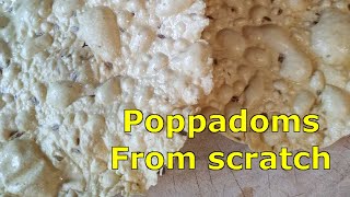 How to make poppadoms from scratch  For the noms [upl. by Bolton]