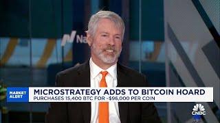 MicroStrategys Michael Saylor We want to bridge traditional capital markets with crypto economy [upl. by Annunciata]