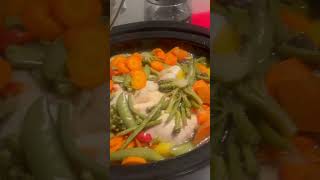 Slow Cooker  Mijoteuse  Poulet entier avec légumes variés ✅ slowcookerrecipe chicken veggies [upl. by Eittap180]