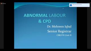 Abnormal Labor amp CPD  Obstetrics [upl. by Enelyak680]