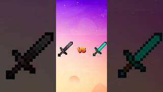 Netherite sword vs mc diamand sword 🔥 minecraft shorts sword [upl. by Enniotna]