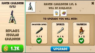 Farmdale  RAVEN CAULDRON  SPECIAL BUILDING  Upgrading to MAX Level 6  All Recipes [upl. by Gladstone]