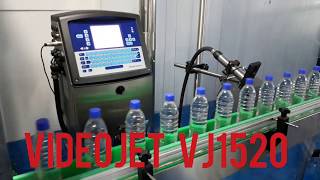 Videojet VJ 1520 en línea de embotellado agua pet Barranquilla [upl. by Adam]