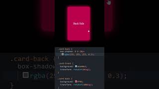 Card Flip Effect using HTML and CSS shorts css3 html5 codingbasics learntocode2024 [upl. by Zacek]