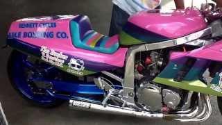 1989 Suzuki quotHello Kittyquot Pro Street Racing Bike [upl. by Cayla]