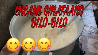 HOW TO COOK CREAMY GINATAANG BILOBILO OR SAMPELOT mhitamacabidangvlog [upl. by Eloisa]