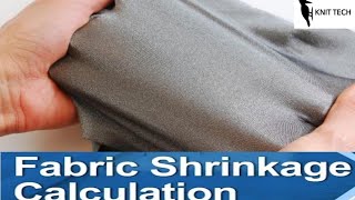 Fabric Shrinkage Calculation  How to Calculation Shrinkage Knit Tech [upl. by Eilema]