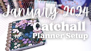 How I’ll Be Using My Catchall Planner in January 2024 Happy Planner Setup [upl. by Zigrang749]