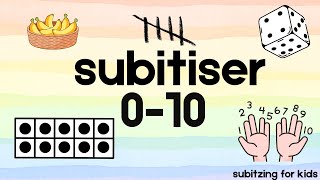 Subitizer et sétirer reconnaîtres les ensembles de 0 à 10  Subitize  recognize familiar sets 010 [upl. by Cilla]