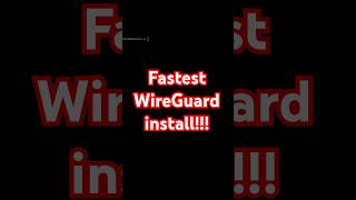 Fastest WireGuard install wireguard vpn homeserver tech computer ubuntu technology shorts [upl. by Delogu376]