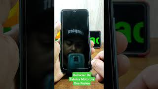 Formatear o Reiniciar De Fabrica Motorola One Fusipn smartphone android motorola [upl. by Kopans]