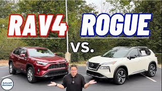 2023 Toyota RAV4 vs Nissan Rogue I Compare so You Can Decide Who WINS [upl. by Ahsoek]