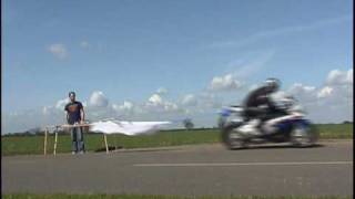 Bike magazine tries the BMW S1000RR table trick [upl. by Enorahs691]