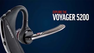 Plantronics by Poly Voyager 5200 Wireless Headset – SingleEar Bluetooth Headset [upl. by Dnomad]