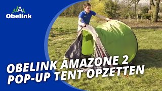 Obelink Amazone 2 Popup tent Opzetten  Instructievideo I Obelink [upl. by Ramah]