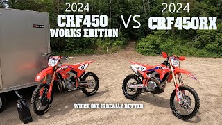 2024 CRF 450 WORKS EDITION VS CRF450RX WHICH ONE IS REALLY BETTER [upl. by Rayner507]