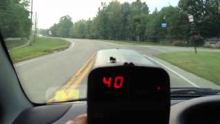 Kustom HR12 radar gun shown in use clocking cars in moving mode [upl. by Norym]