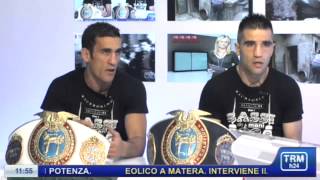 Intercontinentali di Kickboxing in studio Biagio Tralli e Giuseppe Di Cuia [upl. by Ondrea]