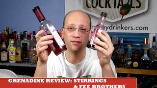 Grenadine Tasting Review Stirrings amp Fee Brothers American Beauty [upl. by Enymzaj453]