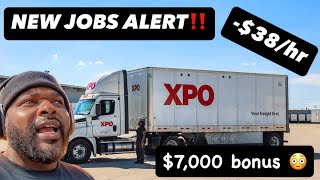 XPO LOGISTICS is paying up to 100k with a 7000 BONUS to drive local 👀💰 [upl. by Nade]