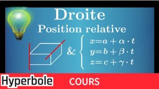 Déterminer la position relative de 2 droites dans lespace avec les représentations paramétriques [upl. by Akived]