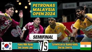 Kang Seo KOR vs Satwiksairaj RankireddyChirag Shetty IND  SF  PETRONAS Malaysia Open 2024 [upl. by Atinob121]