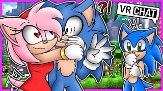 Movie Sonic Meets Amy Rose In VR CHAT Ft Modern Sonic [upl. by Pickford]