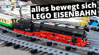 Fahrbetrieb der Lego Eisenbahn beim Bauspielbahntreffen 2022 [upl. by Blase725]