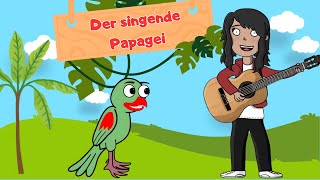 PapageiKinderlied – Fröhlicher Song im Dschungel [upl. by Odrarebe]