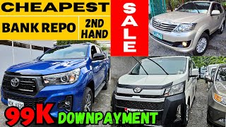 BILIHAN NG MURANG REPOSSESSED CARS UP TO 50 OFF PICKUP SUV VAN  CHEAPEST REPO CARS IN MARKET [upl. by Alcinia]