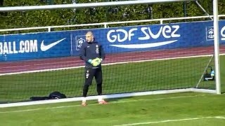 Stéphane Ruffier ● Training goalkeepers French Team [upl. by Karmen168]