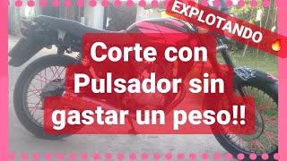 Como INSTALAR un PULSADOR en mi moto GRATIS funciona en cualquier motoPRUEBA AL CORTE en el final [upl. by Alya]