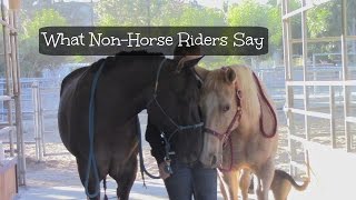 What Non Horse Riders Say Part 1 [upl. by Joellen]