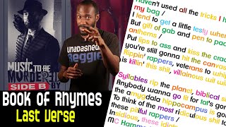 Eminem  Book of Rhymes  Final Verse BREAKDOWN ANALYSIS REACTION [upl. by Bicknell]