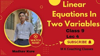 linear Equations in two variables Class 9th Lec 4 [upl. by Deni]