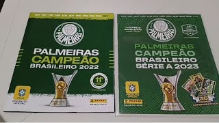 ÁLBUNS PALMEIRAS CAMPEÃO BRASILEIRO 2022 e 2023 PANINI [upl. by Reppart]