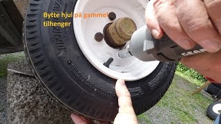 DIY Gjør det selvHjulbytte på tilhenger [upl. by Sachsse]