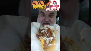 Wendys Bacon Breakfast Burrito Review [upl. by Teferi]