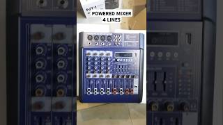 Powered Mixer 4 Channels Product Overview  Mux Sound [upl. by Cornew401]