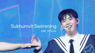 ONFHYOJIN온앤오프 효진 직캠 Sukhumvit Swimming230729 ONF Fan MeetingBE HERE NOW [upl. by Grizelda890]