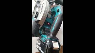 Makita DHS680Z 18V porównanie z pilarką 230v Makita HS6601 [upl. by Pentheas]