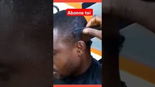 coiffure homme noir sans tondeuse sans électricité partie 1 [upl. by Ax]